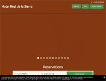 Tablet Screenshot of hotelrealdelasierra.com